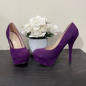 Delicacy purple high heels